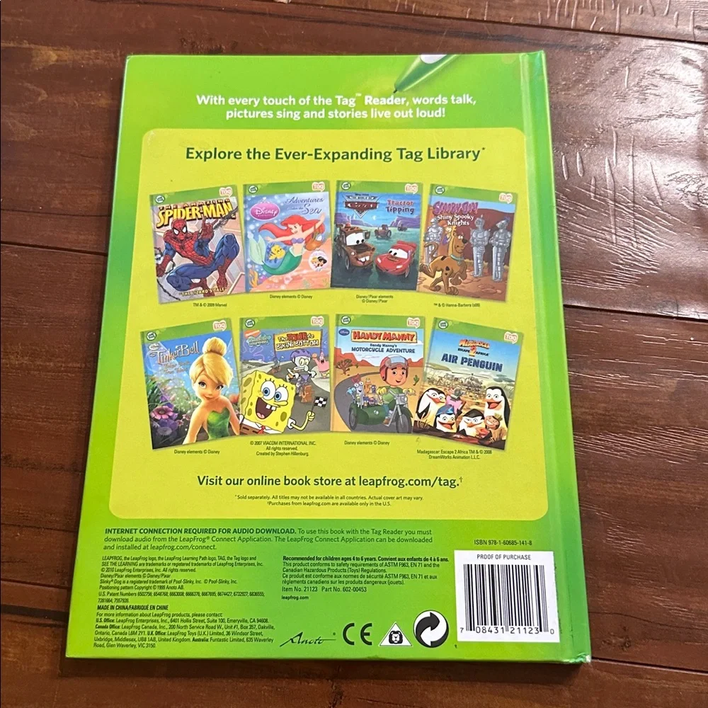 Disney Toy Story 3 TAG Interactive Book by Leapfrog Leap Frog
